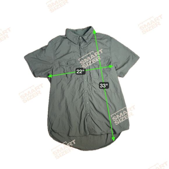 Craghoppers Mens XL Nosilife Green Button Up Short Sleeve‎ Vented Trek - Picture 7 of 7
